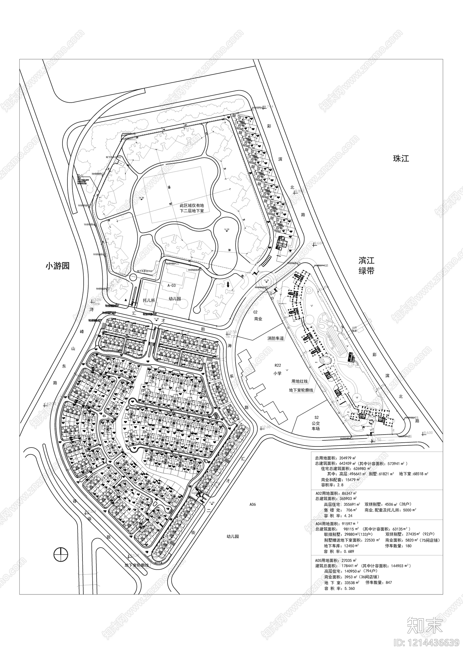 现代别墅建筑cad施工图下载【ID:1214436639】