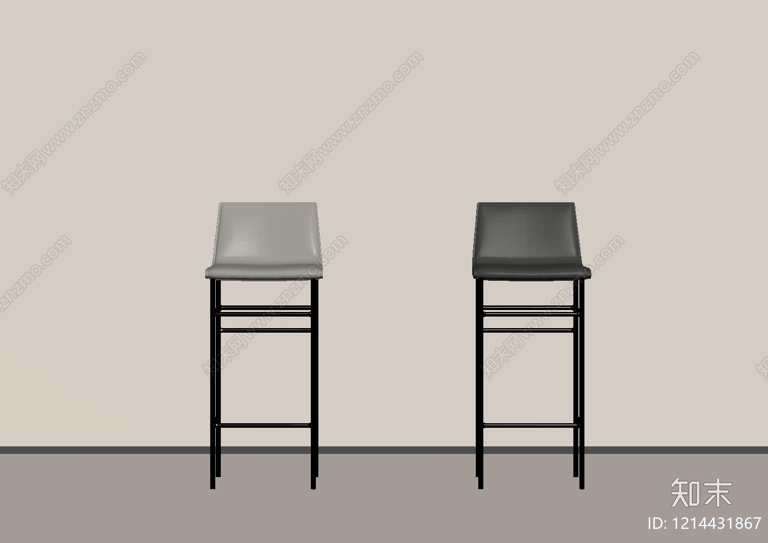 极简吧椅SU模型下载【ID:1214431867】