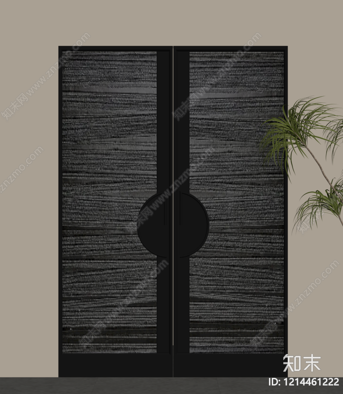 新中式庭院门SU模型下载【ID:1214461222】