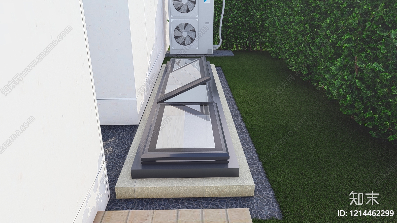 现代简约天窗SU模型下载【ID:1214462299】