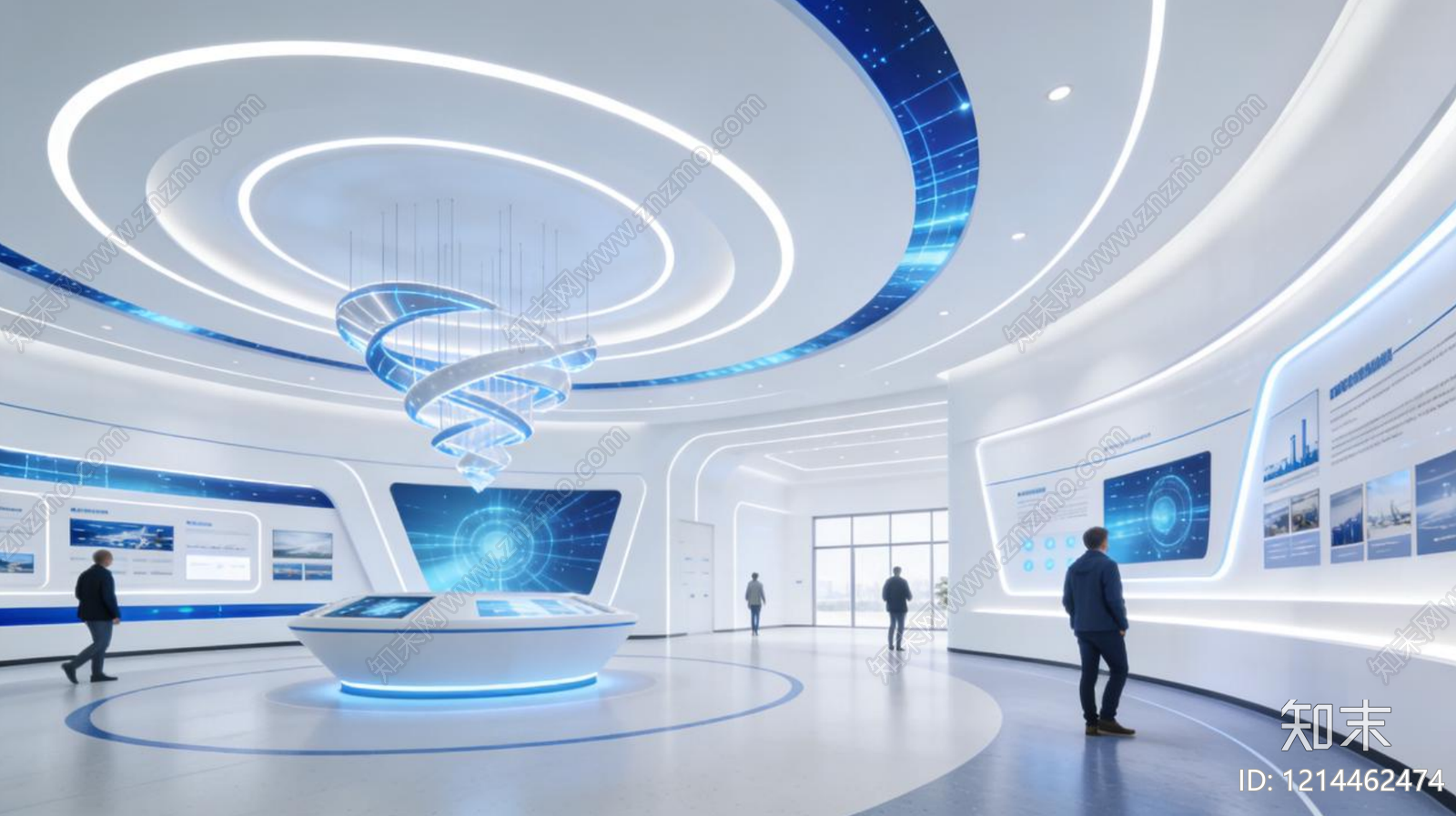 现代企业展厅下载【ID:1214462474】