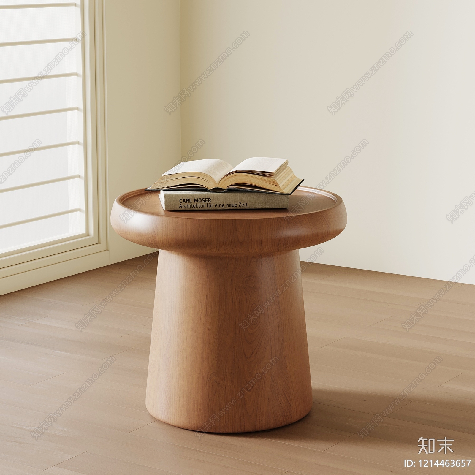 原木边几SU模型下载【ID:1214463657】