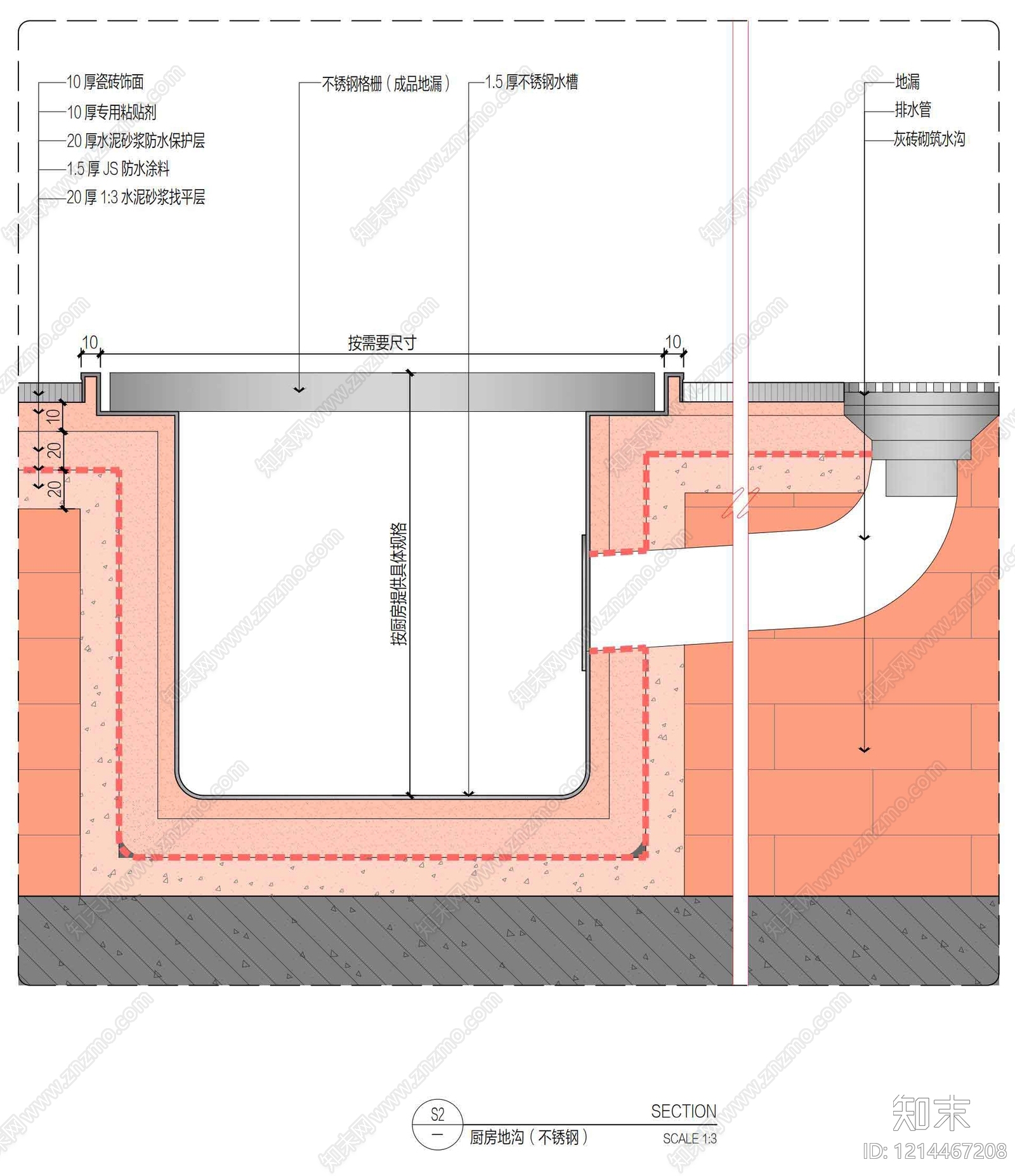 地面综合节点cad施工图下载【ID:1214467208】