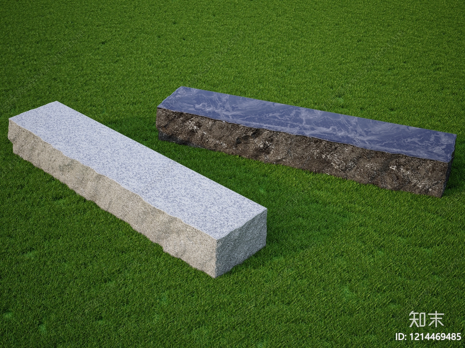 现代主义景观石头坐凳SU模型下载【ID:1214469485】