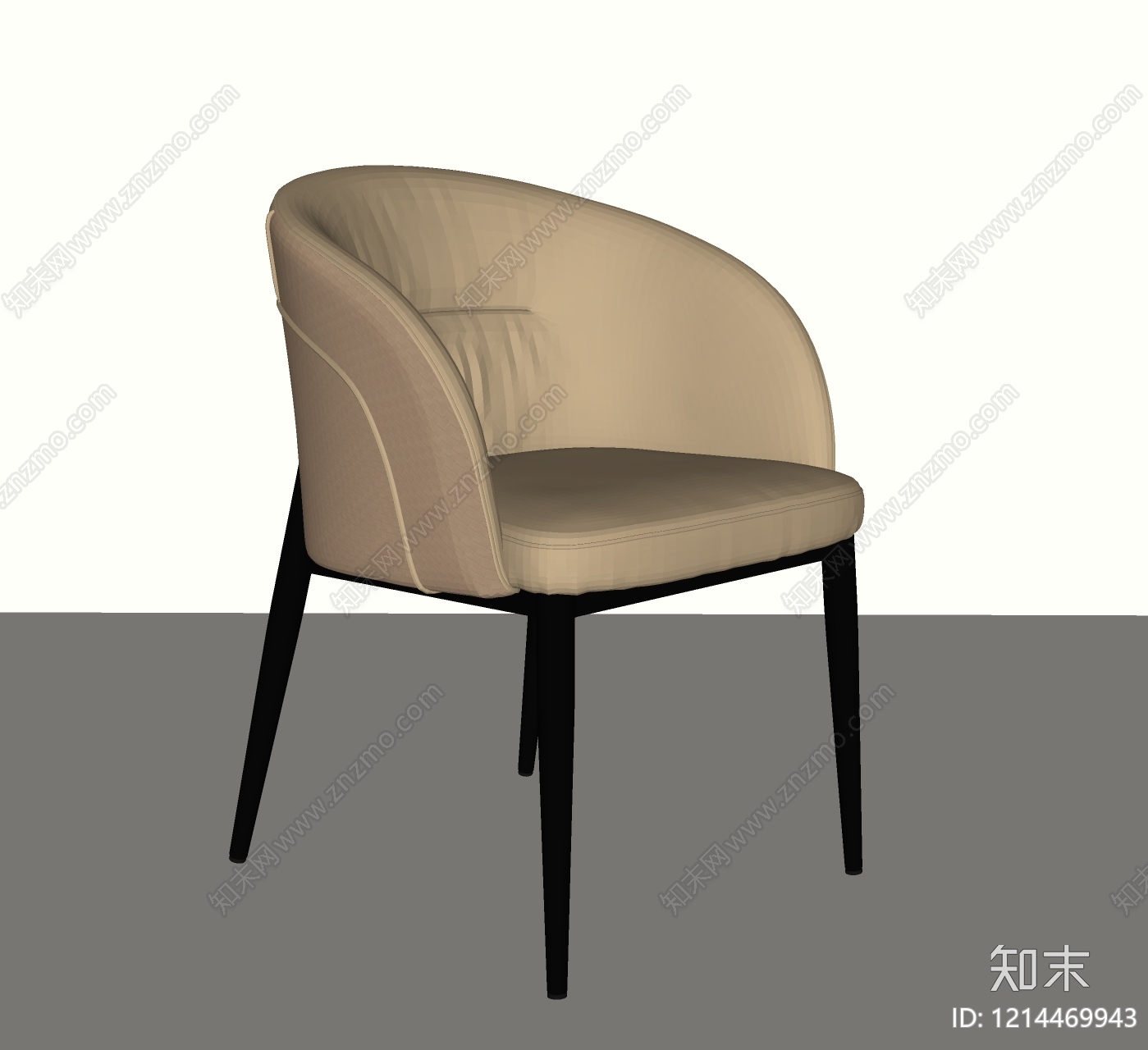 现代简约餐椅SU模型下载【ID:1214469943】