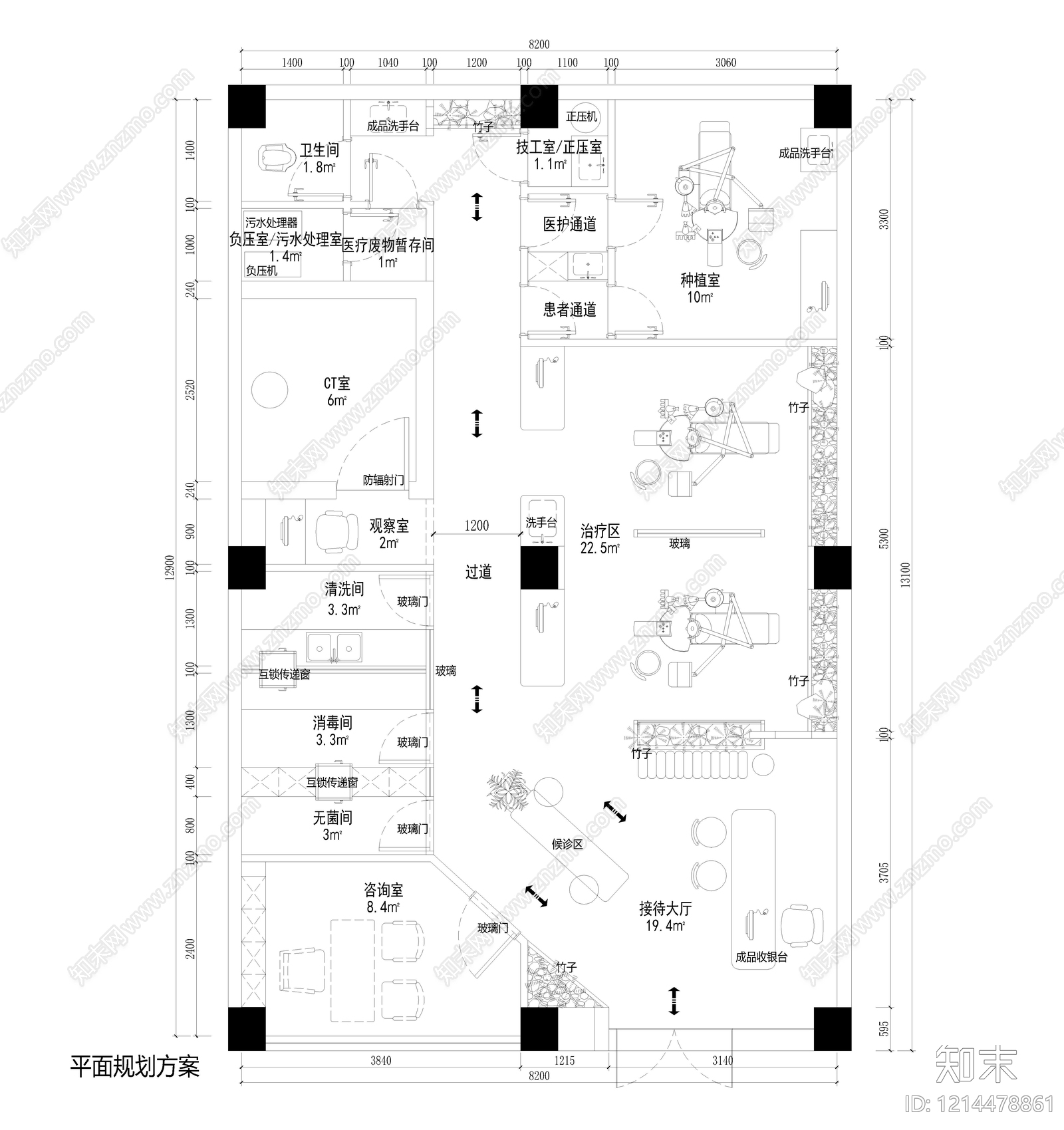 现代医院施工图下载【ID:1214478861】