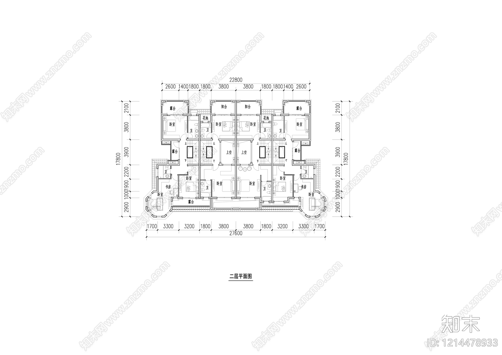 欧式别墅建筑cad施工图下载【ID:1214478933】