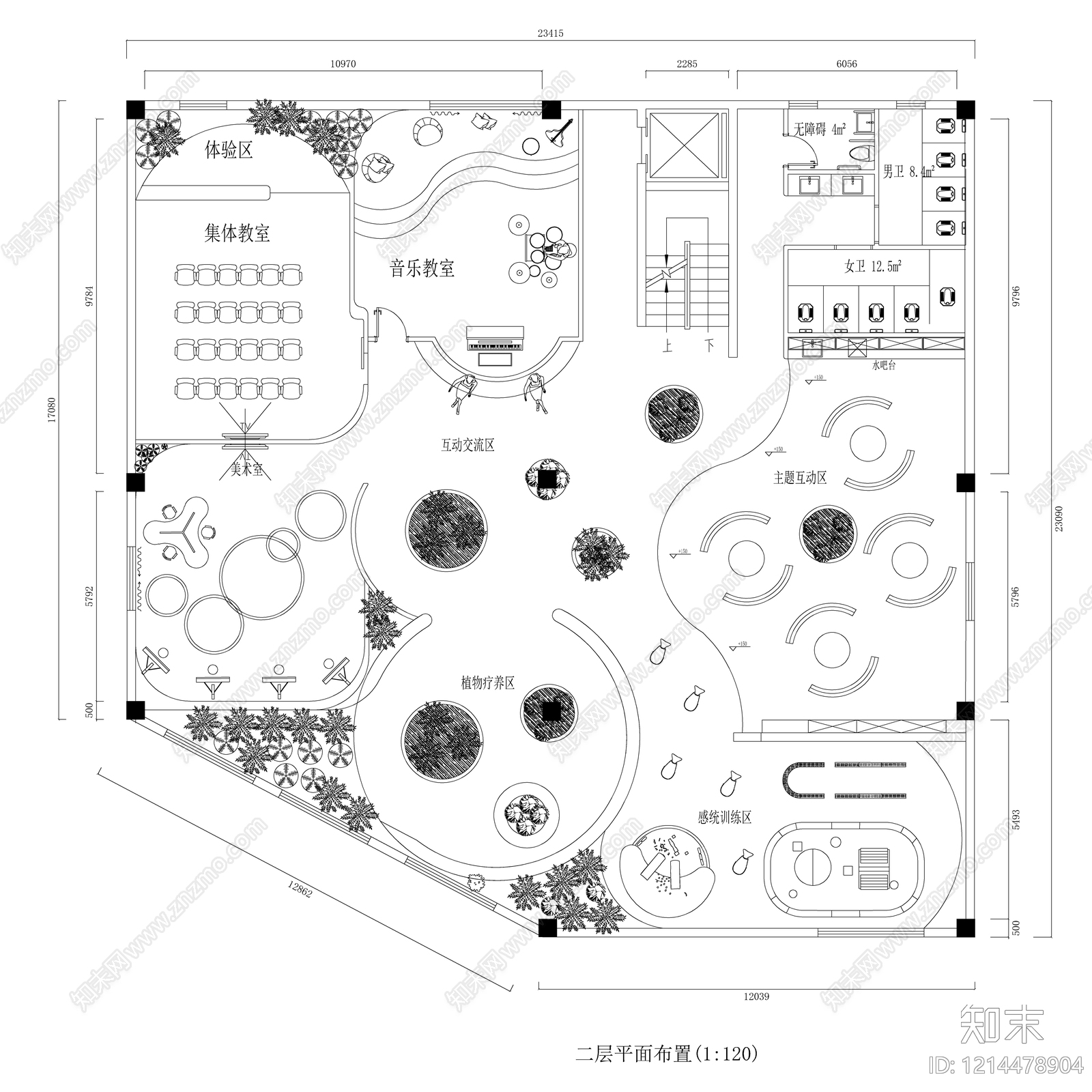 现代其他工装空间施工图下载【ID:1214478904】