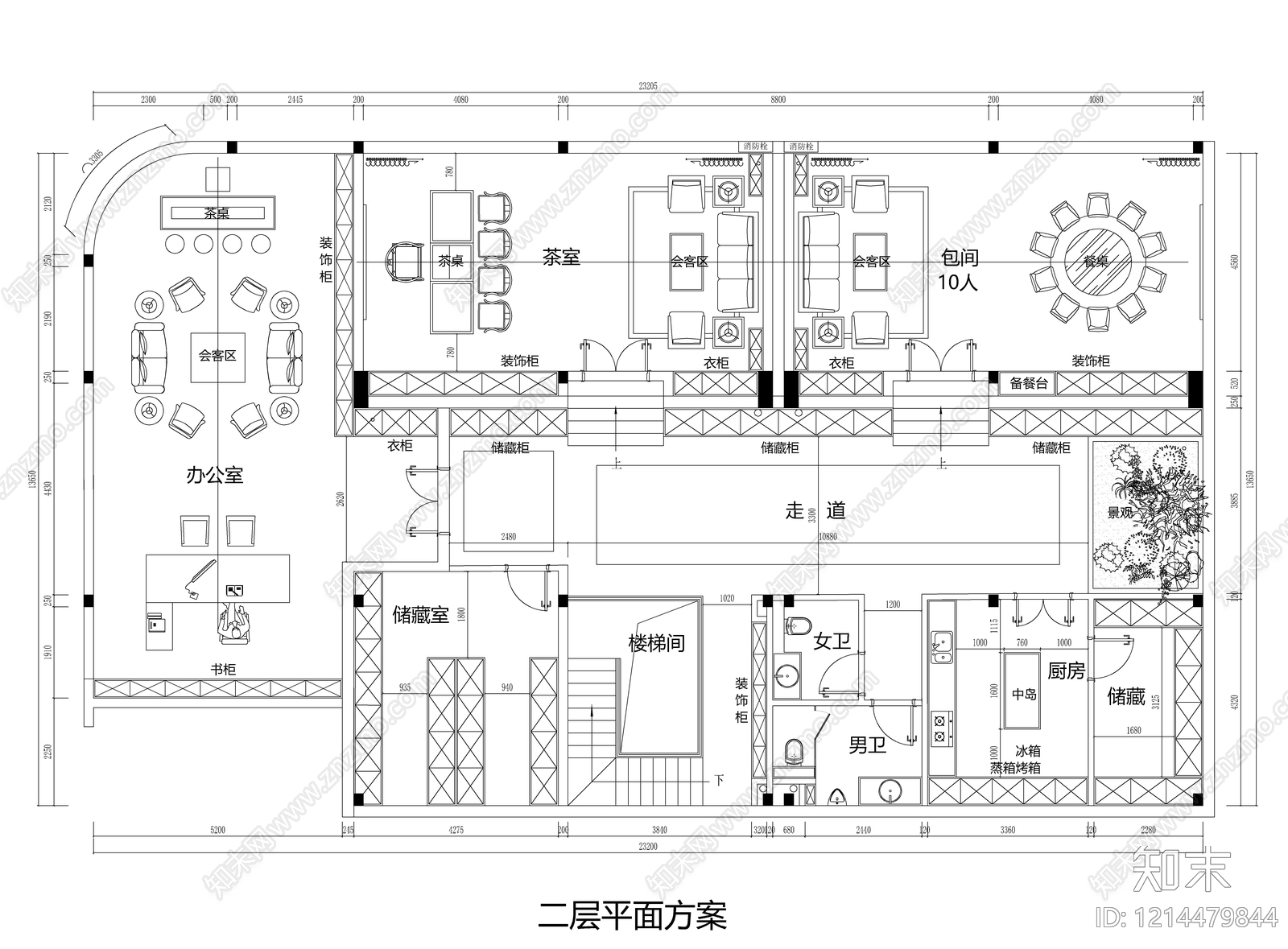 现代茶馆cad施工图下载【ID:1214479844】