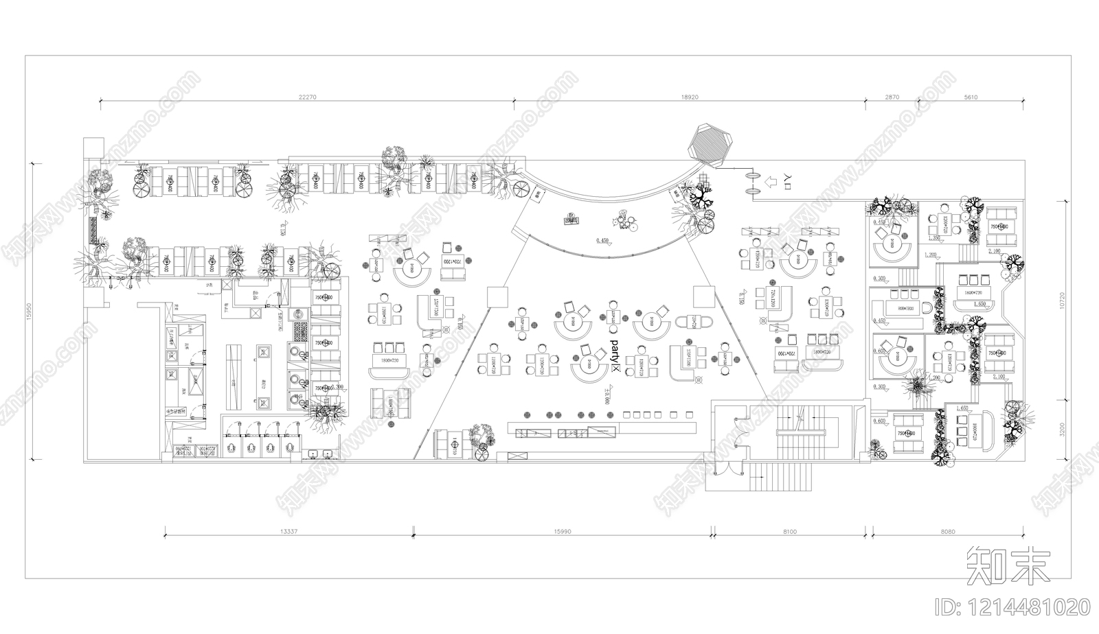 现代酒吧施工图下载【ID:1214481020】