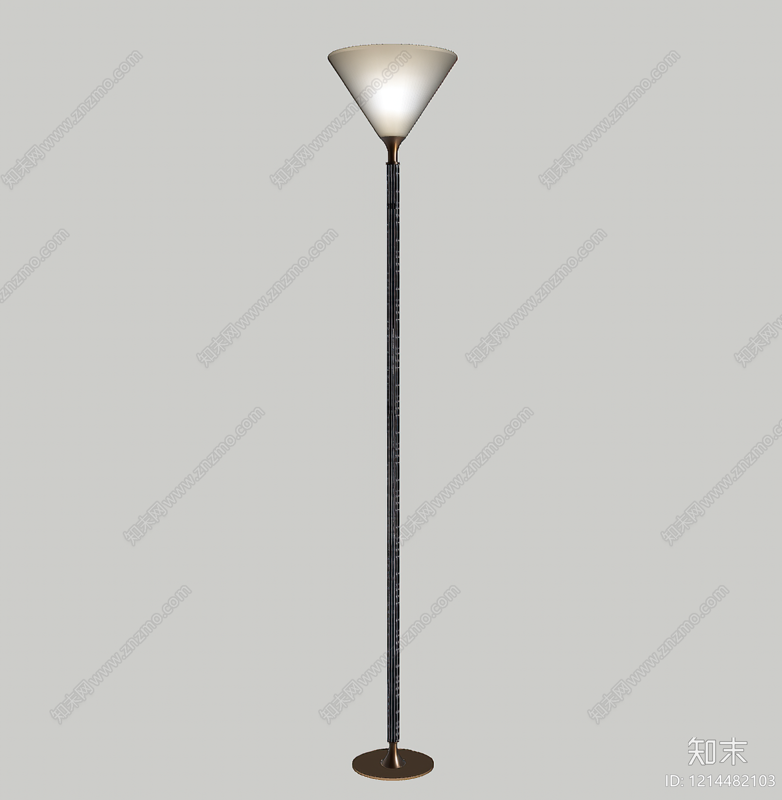 中古风落地灯SU模型下载【ID:1214482103】