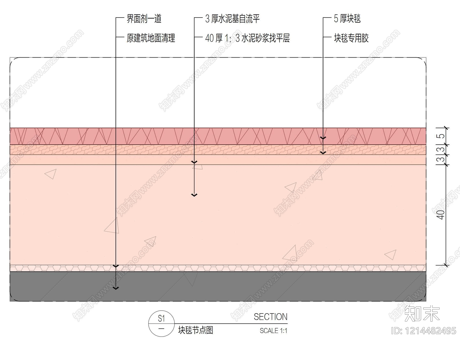 地毯节点施工图下载【ID:1214482495】
