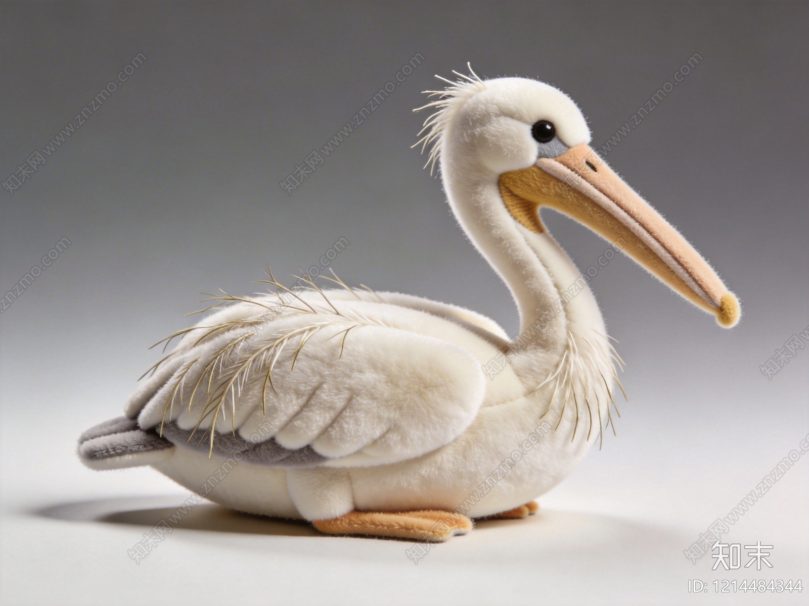 卡通化毛绒风格飞行动物SU模型下载【ID:1214484344】
