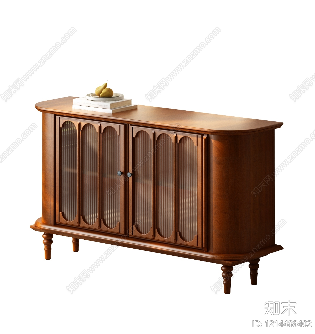 中古风餐边柜SU模型下载【ID:1214489402】