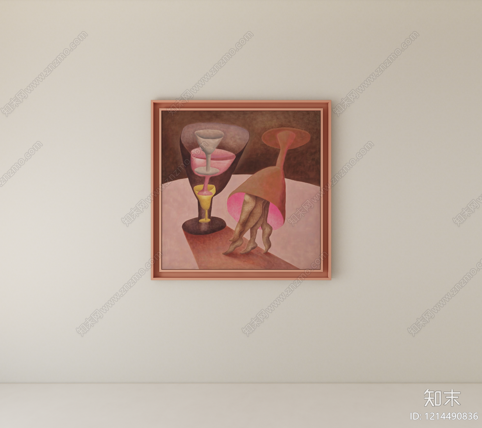 现代挂画SU模型下载【ID:1214490836】