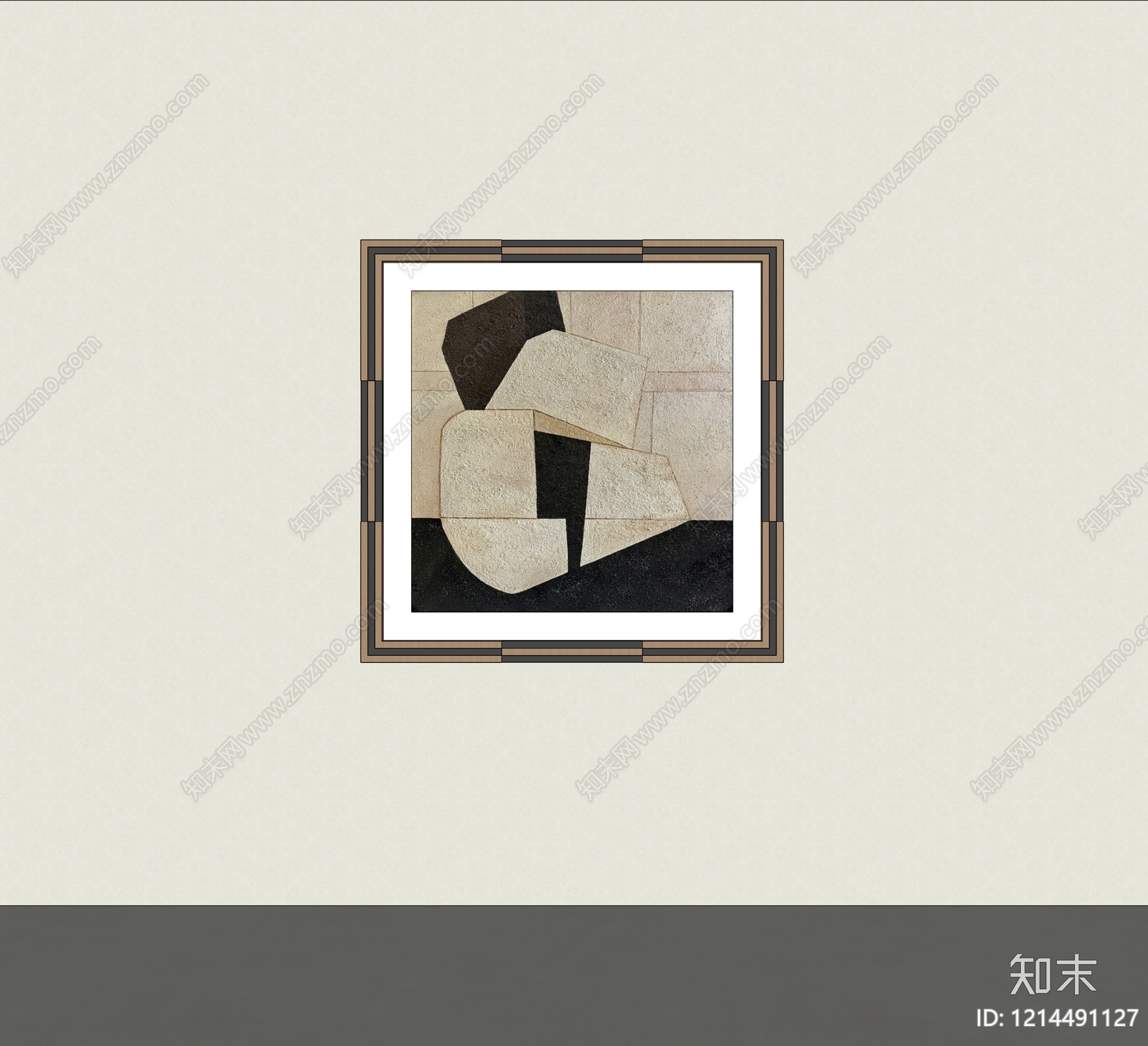 现代挂画SU模型下载【ID:1214491127】