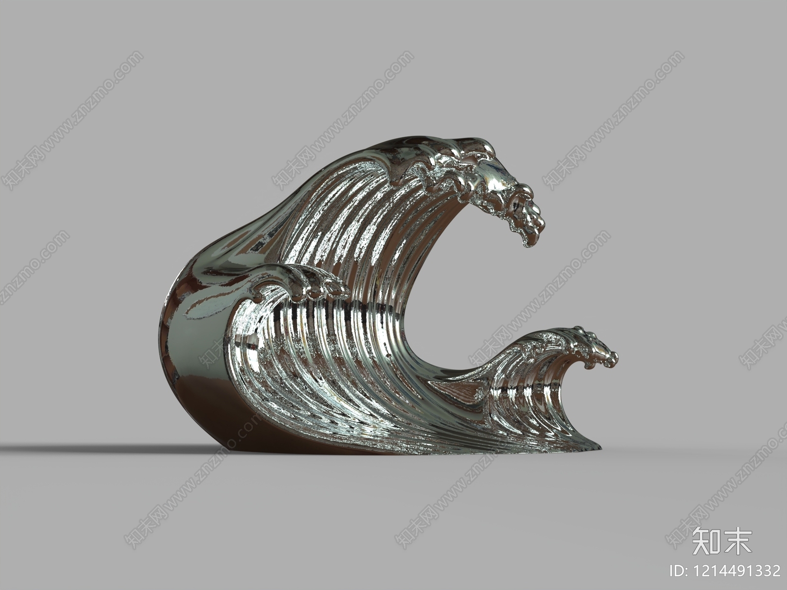 现代极简雕塑摆件3D模型下载【ID:1214491332】