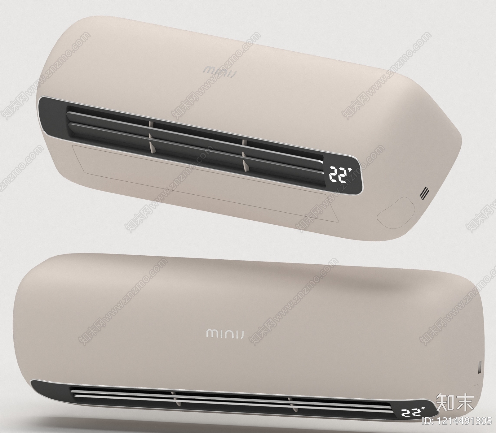 极简空调3D模型下载【ID:1214491305】