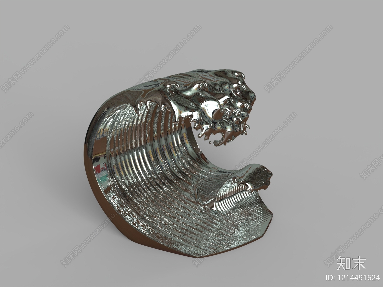 现代极简雕塑摆件3D模型下载【ID:1214491624】