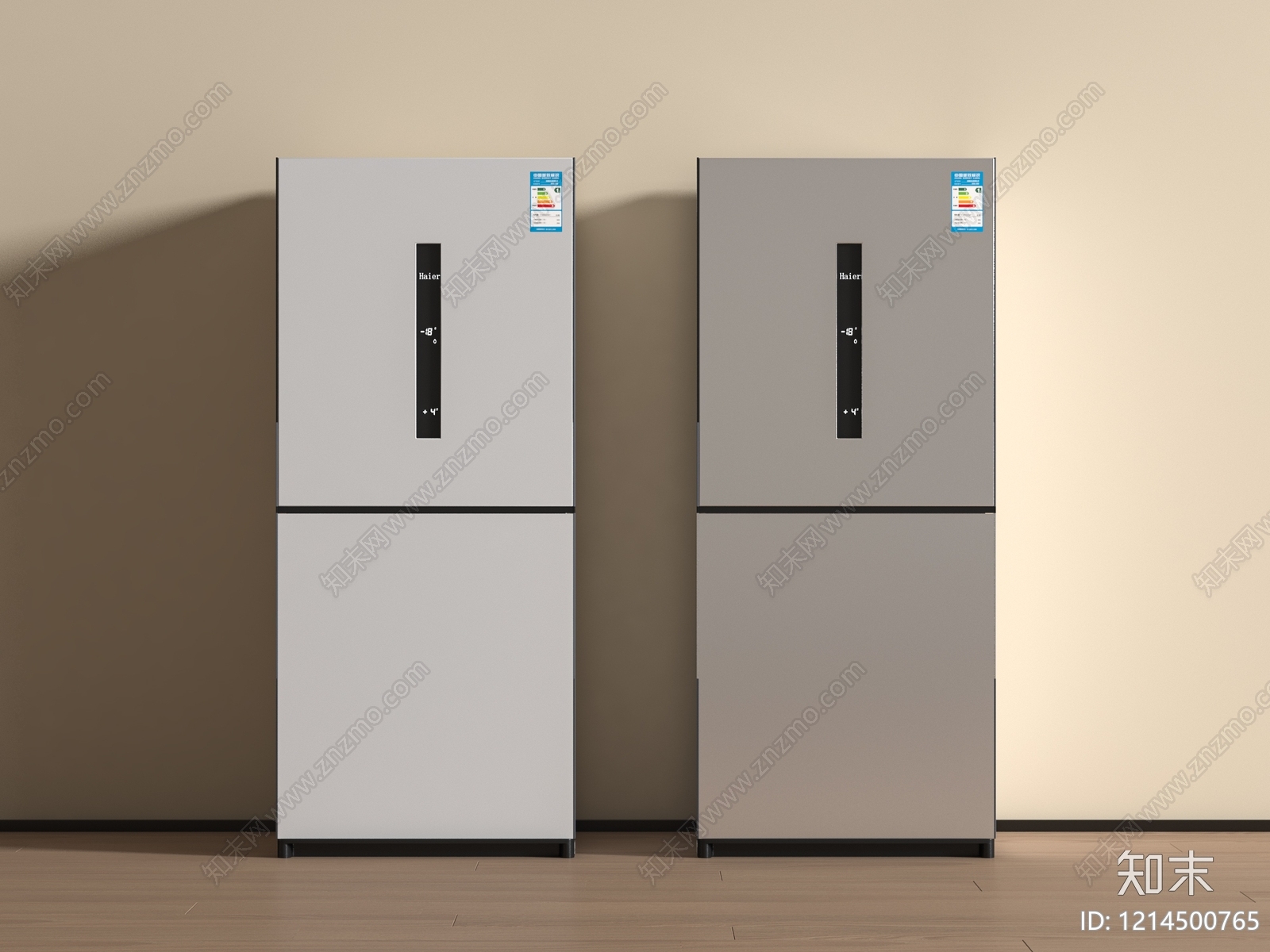 现代简约冰箱3D模型下载【ID:1214500765】