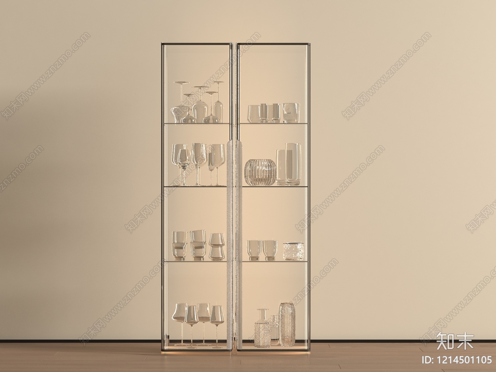 极简酒柜3D模型下载【ID:1214501105】