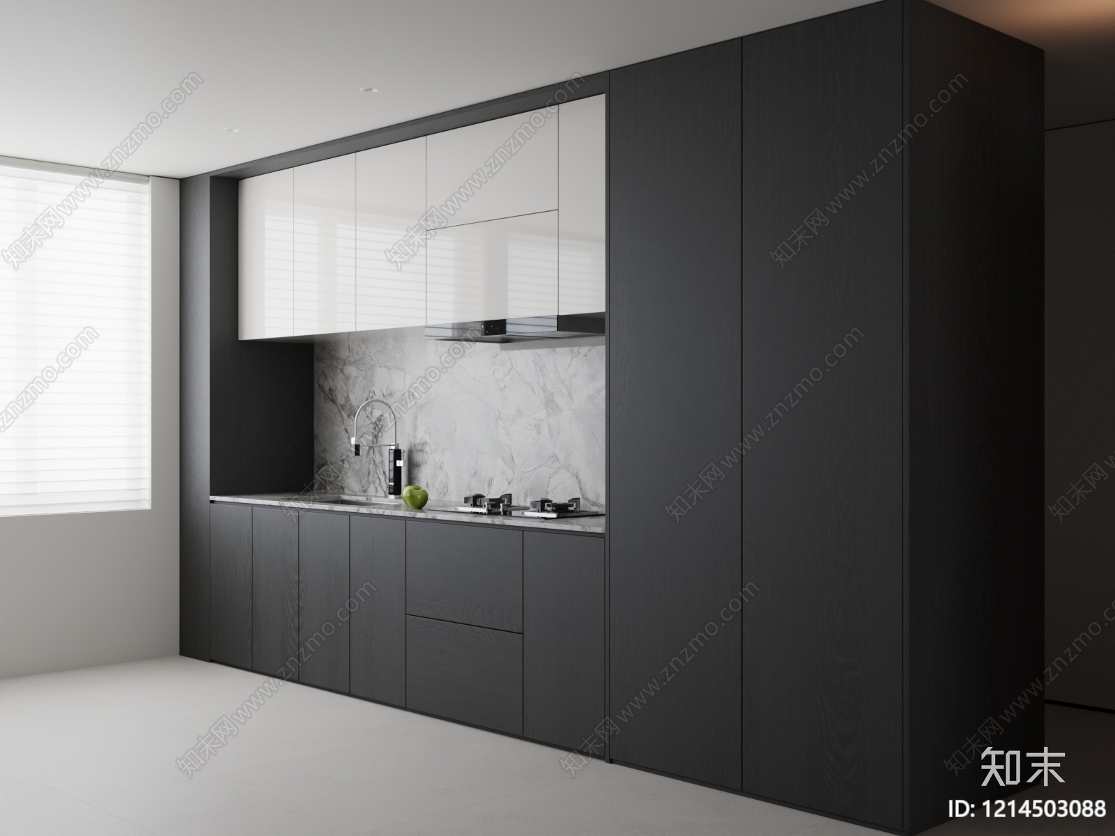 极简橱柜3D模型下载【ID:1214503088】