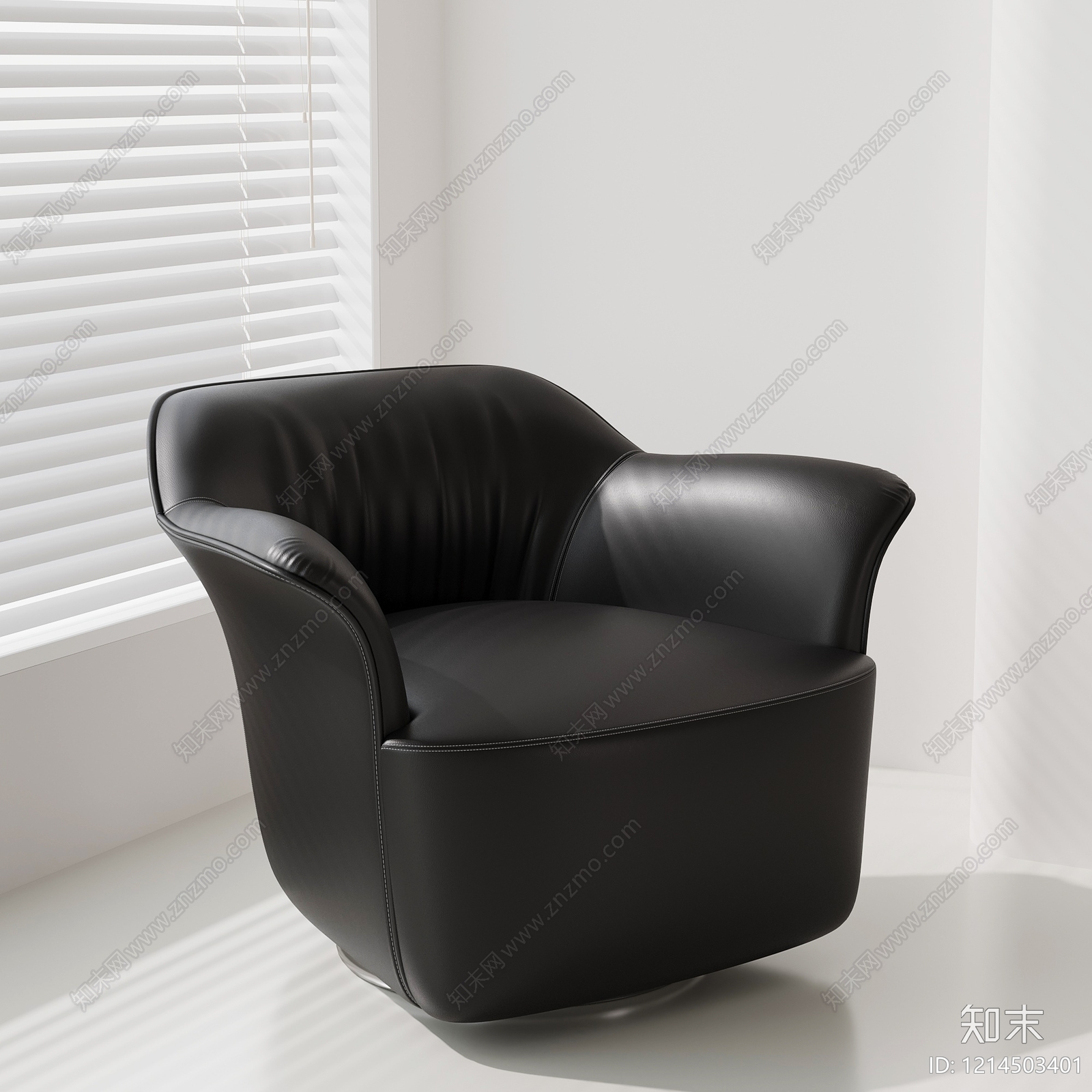 极简单人沙发3D模型下载【ID:1214503401】