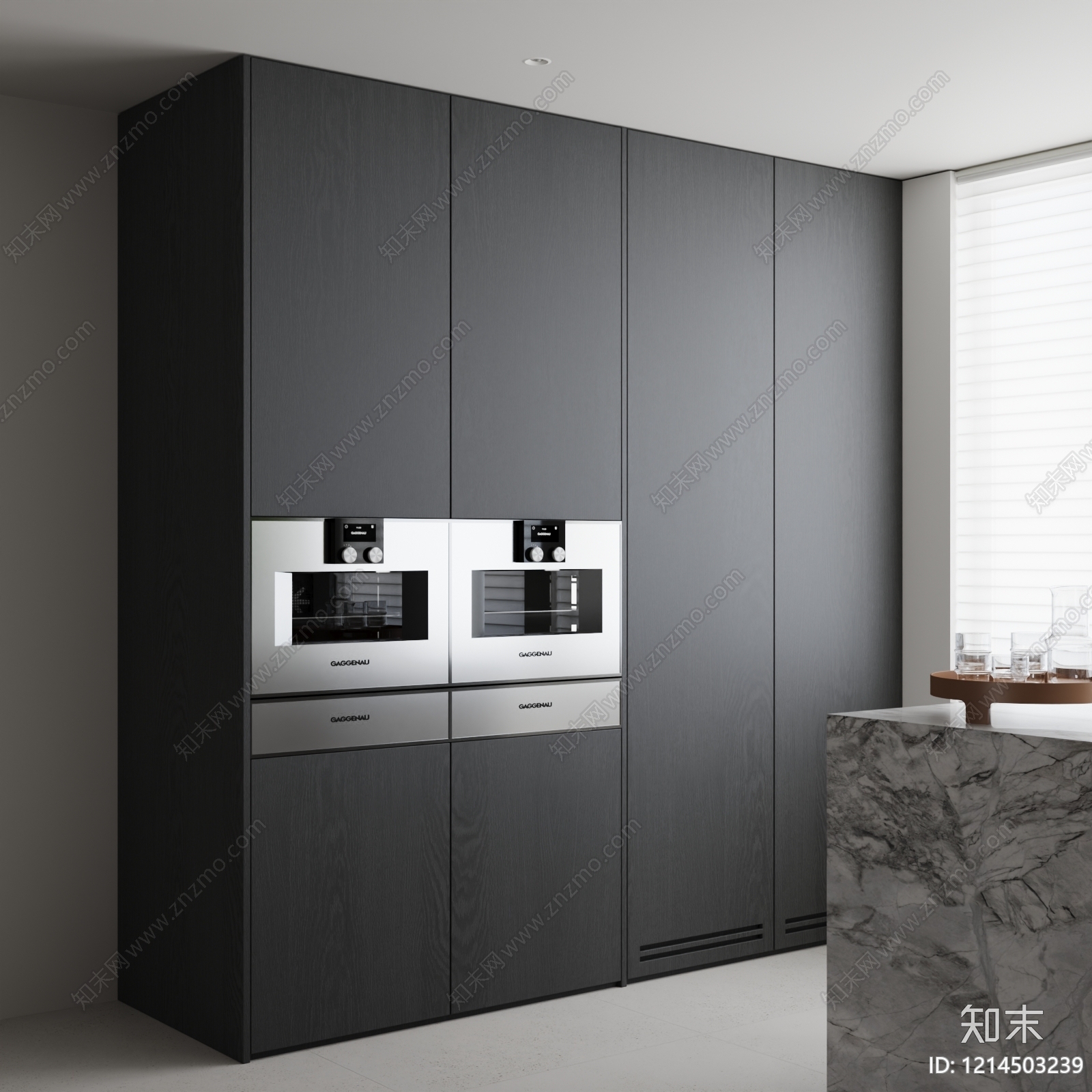 极简橱柜3D模型下载【ID:1214503239】