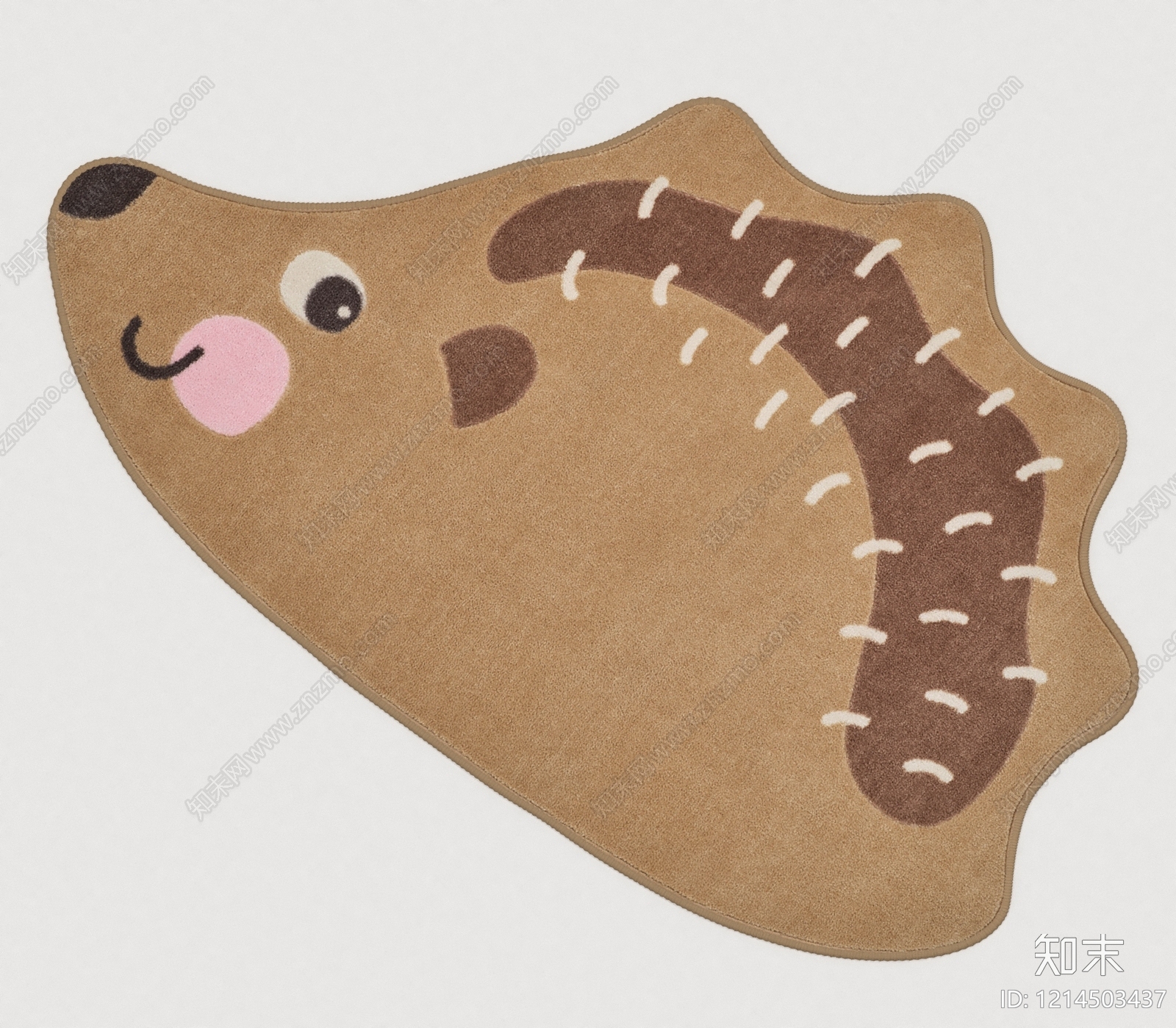 卡通童趣风儿童地毯3D模型下载【ID:1214503437】