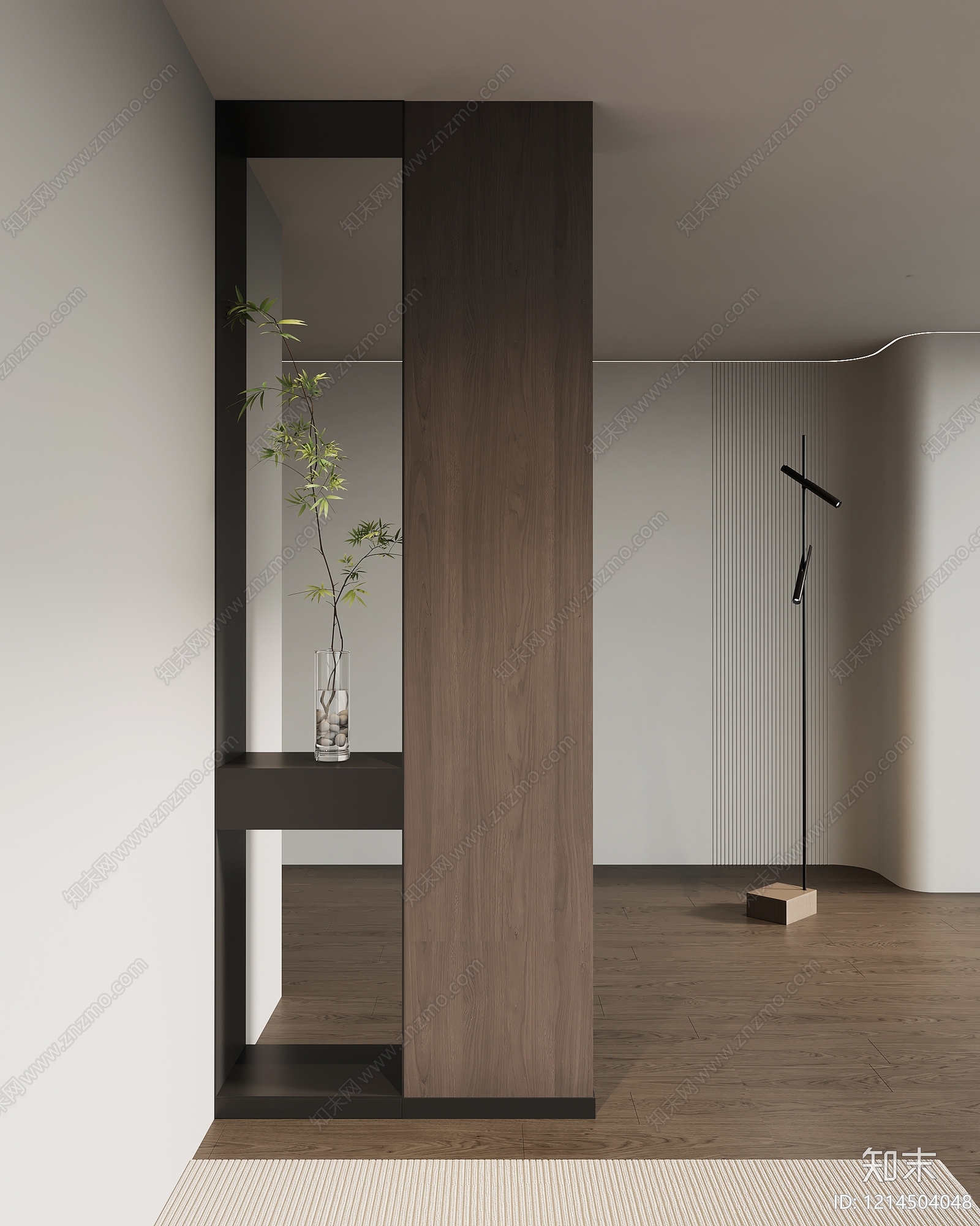 极简玄关3D模型下载【ID:1214504048】