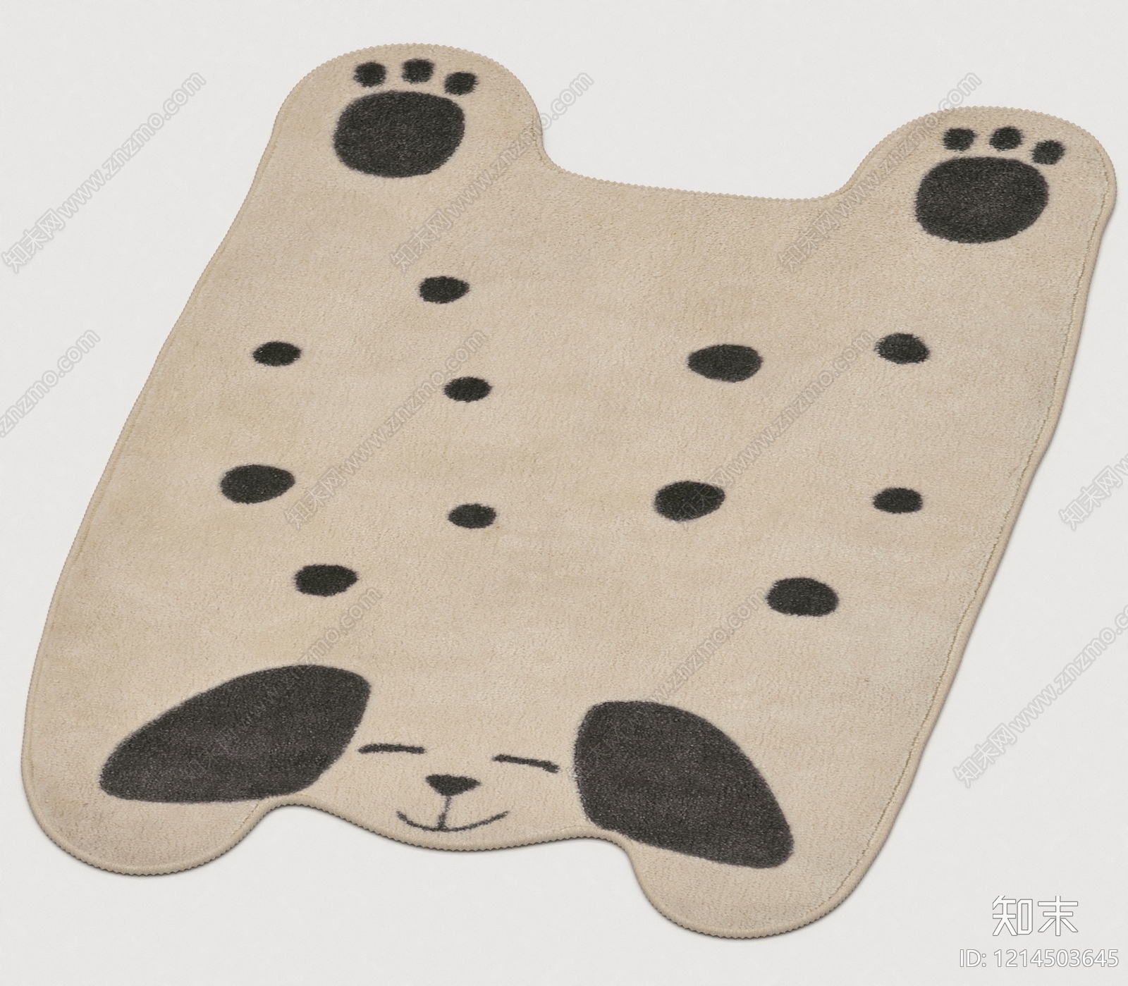 卡通可爱风儿童地毯3D模型下载【ID:1214503645】