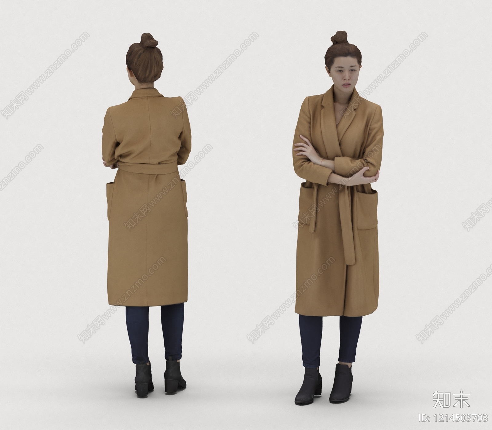 现代简约女人3D模型下载【ID:1214503703】