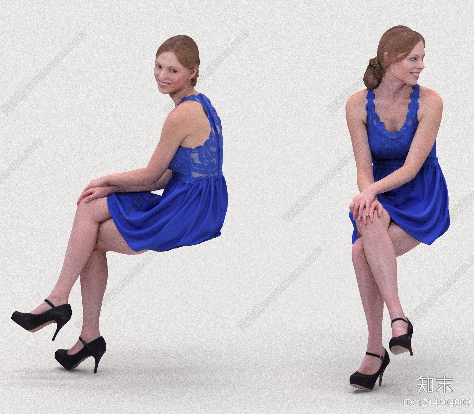 现代简约女人3D模型下载【ID:1214504009】