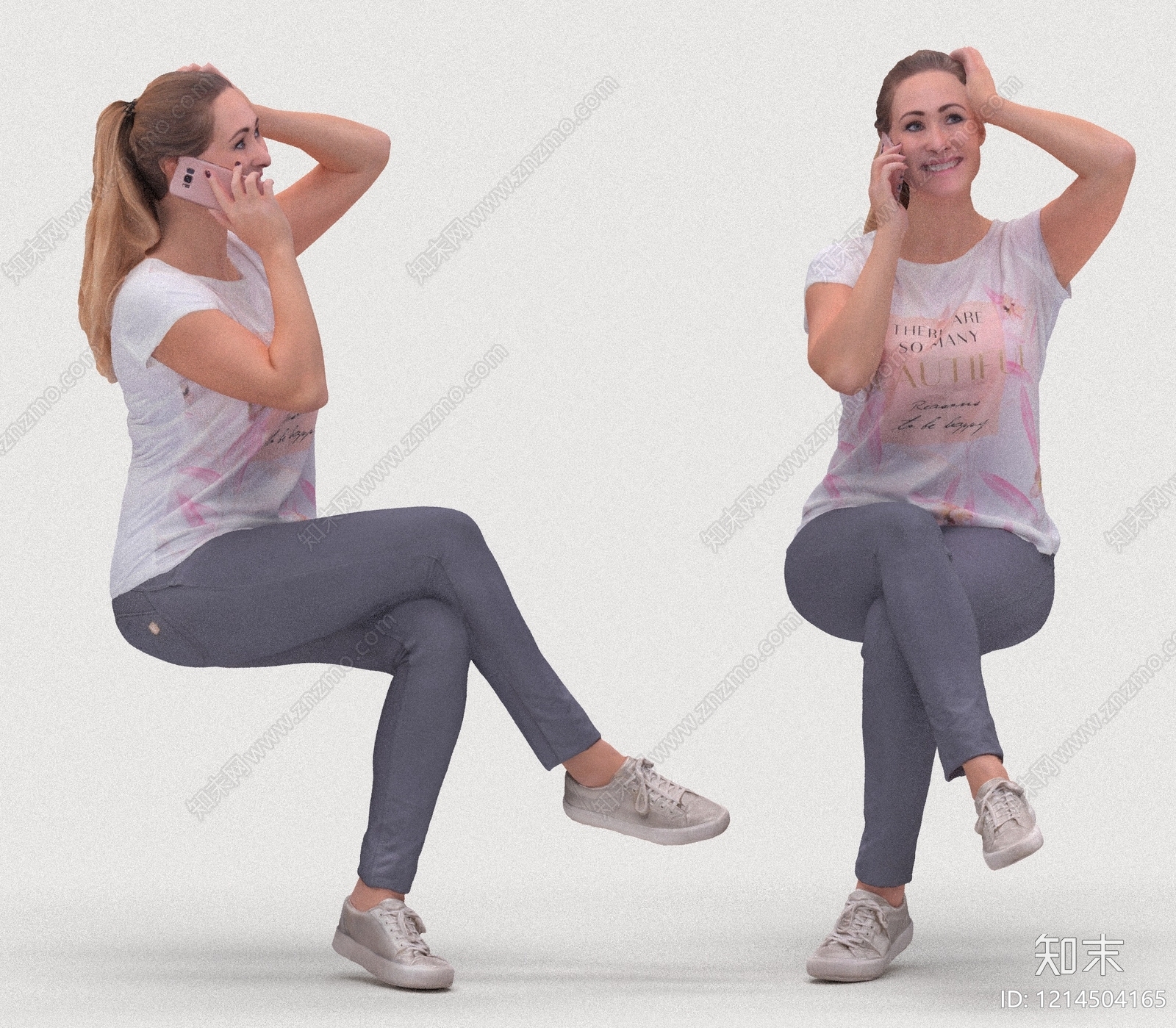 现代简约女人3D模型下载【ID:1214504165】