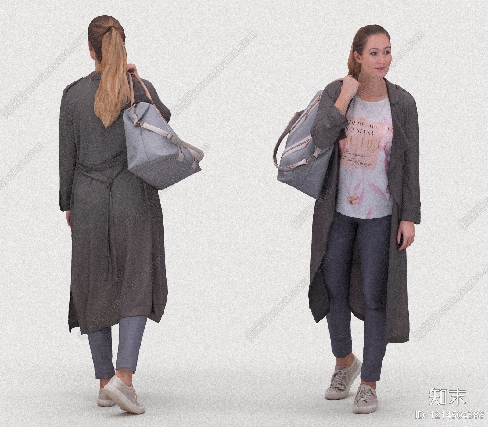 现代简约女人3D模型下载【ID:1214504388】