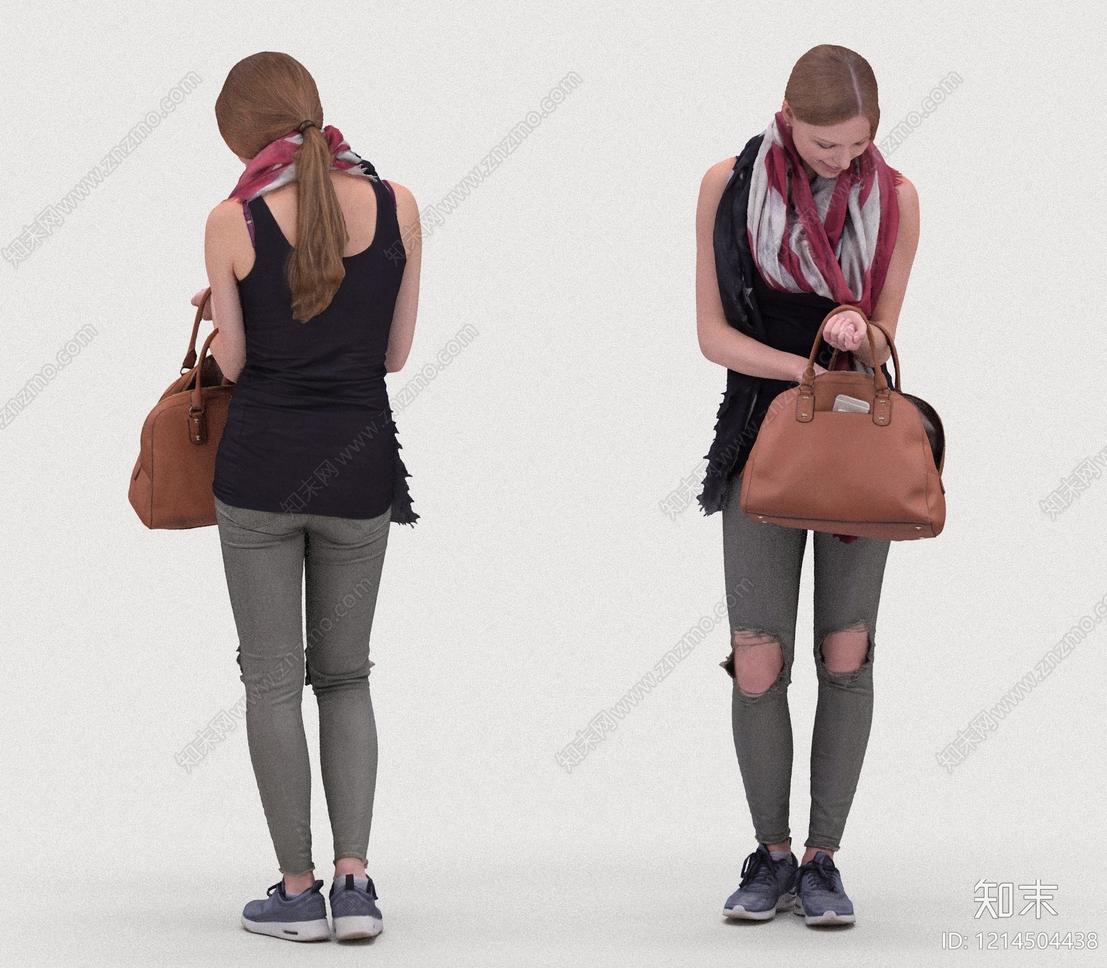 现代简约女人3D模型下载【ID:1214504438】