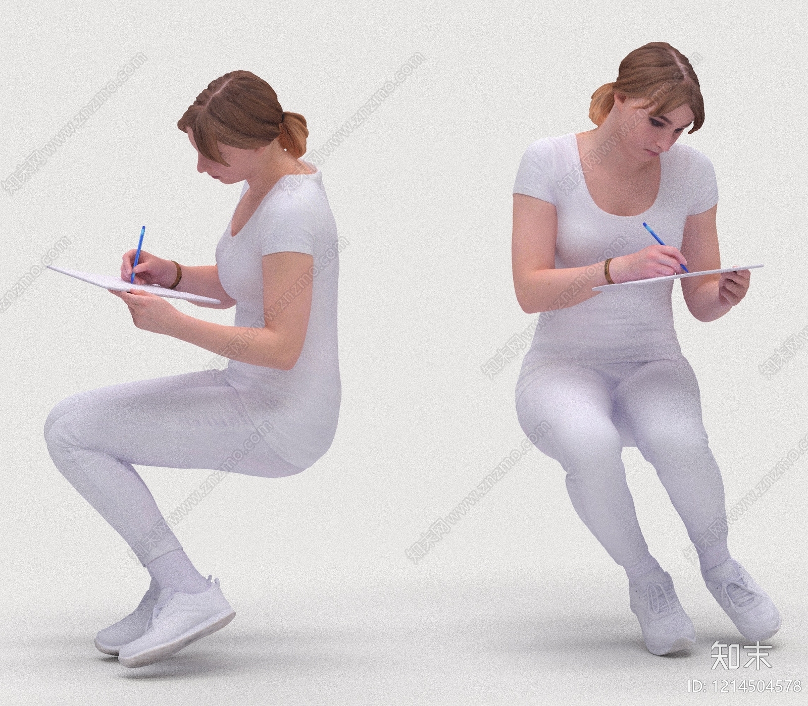 极简虚拟人物3D模型下载【ID:1214504578】