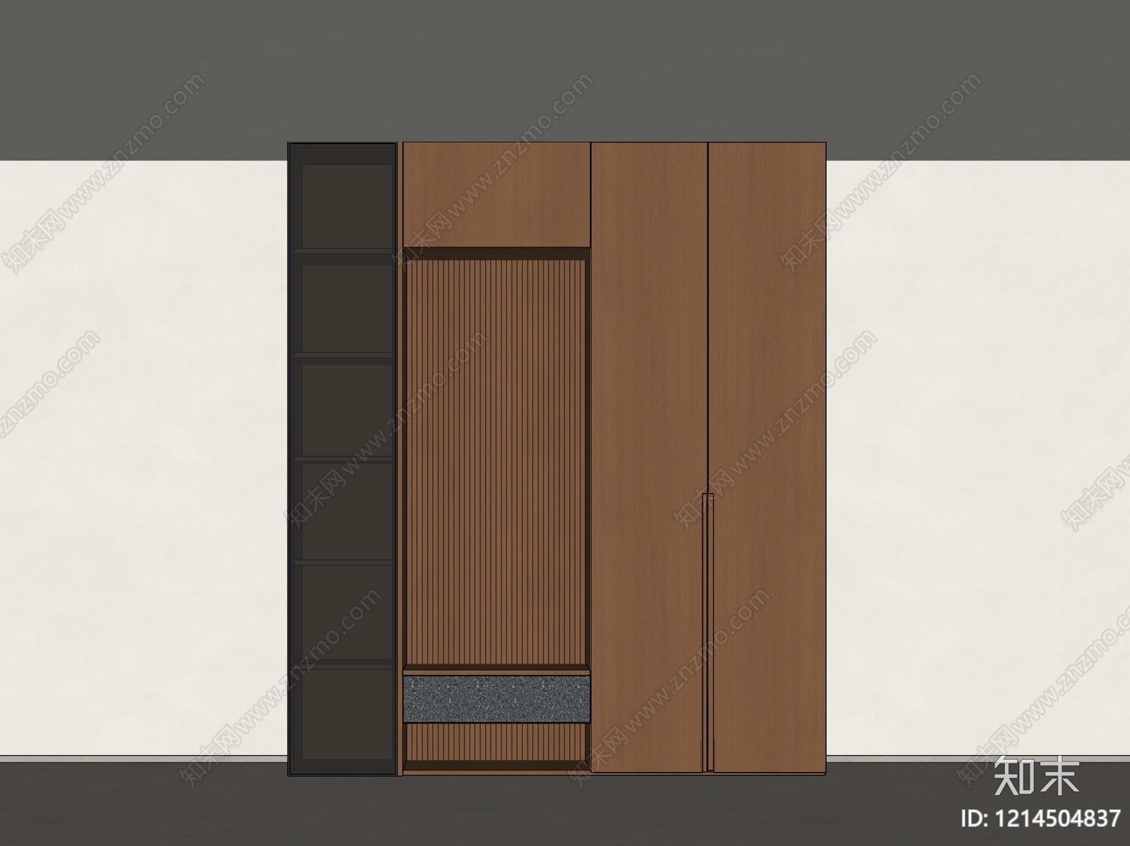 极简玄关柜SU模型下载【ID:1214504837】