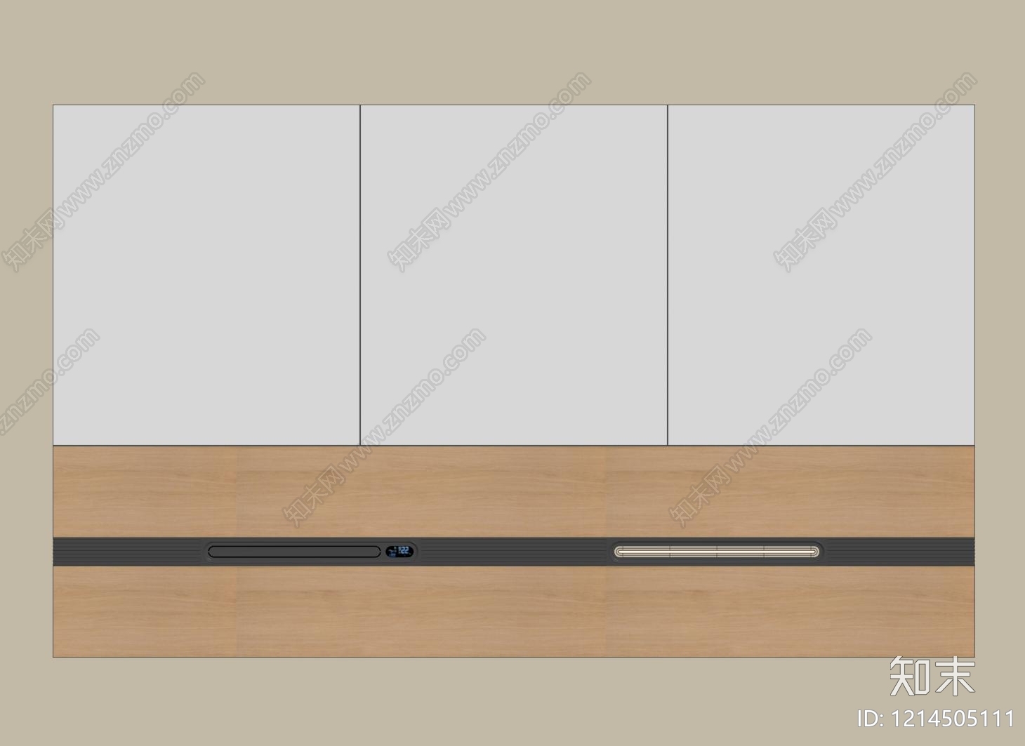 现代简约吊顶SU模型下载【ID:1214505111】