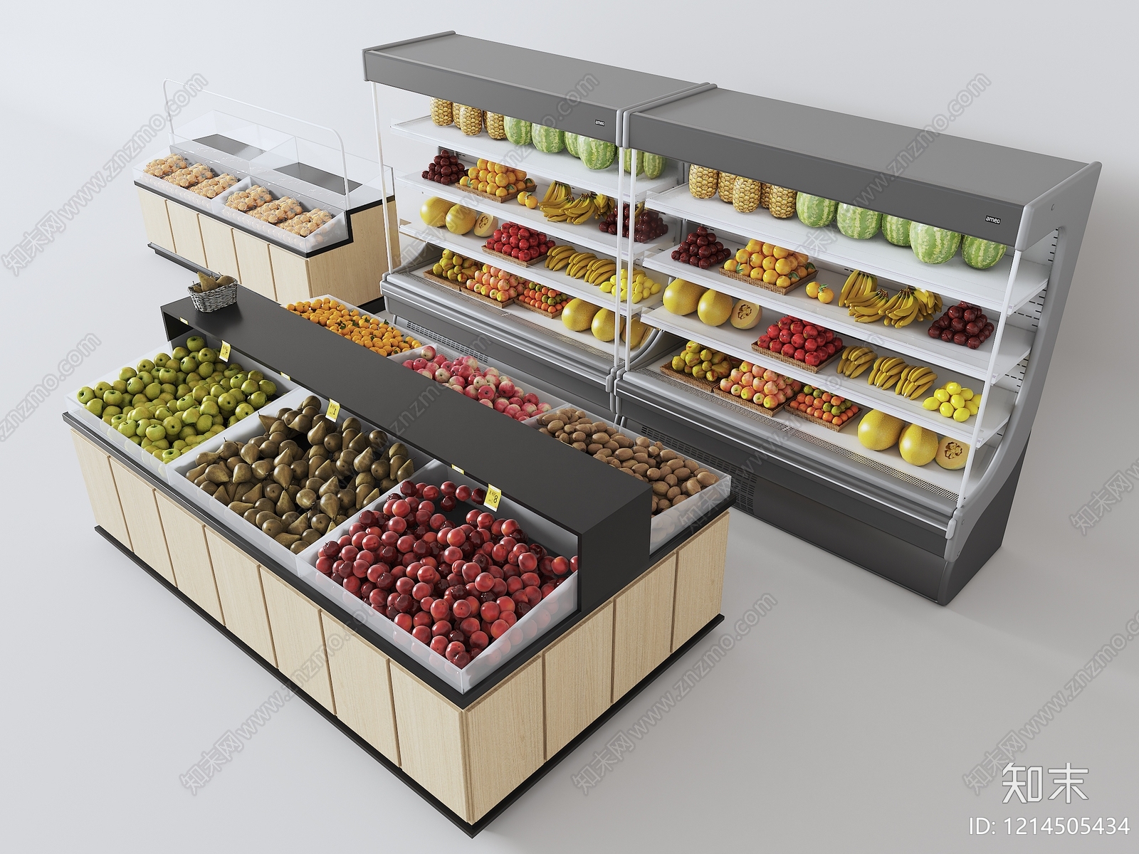 现代简约水果店3D模型下载【ID:1214505434】