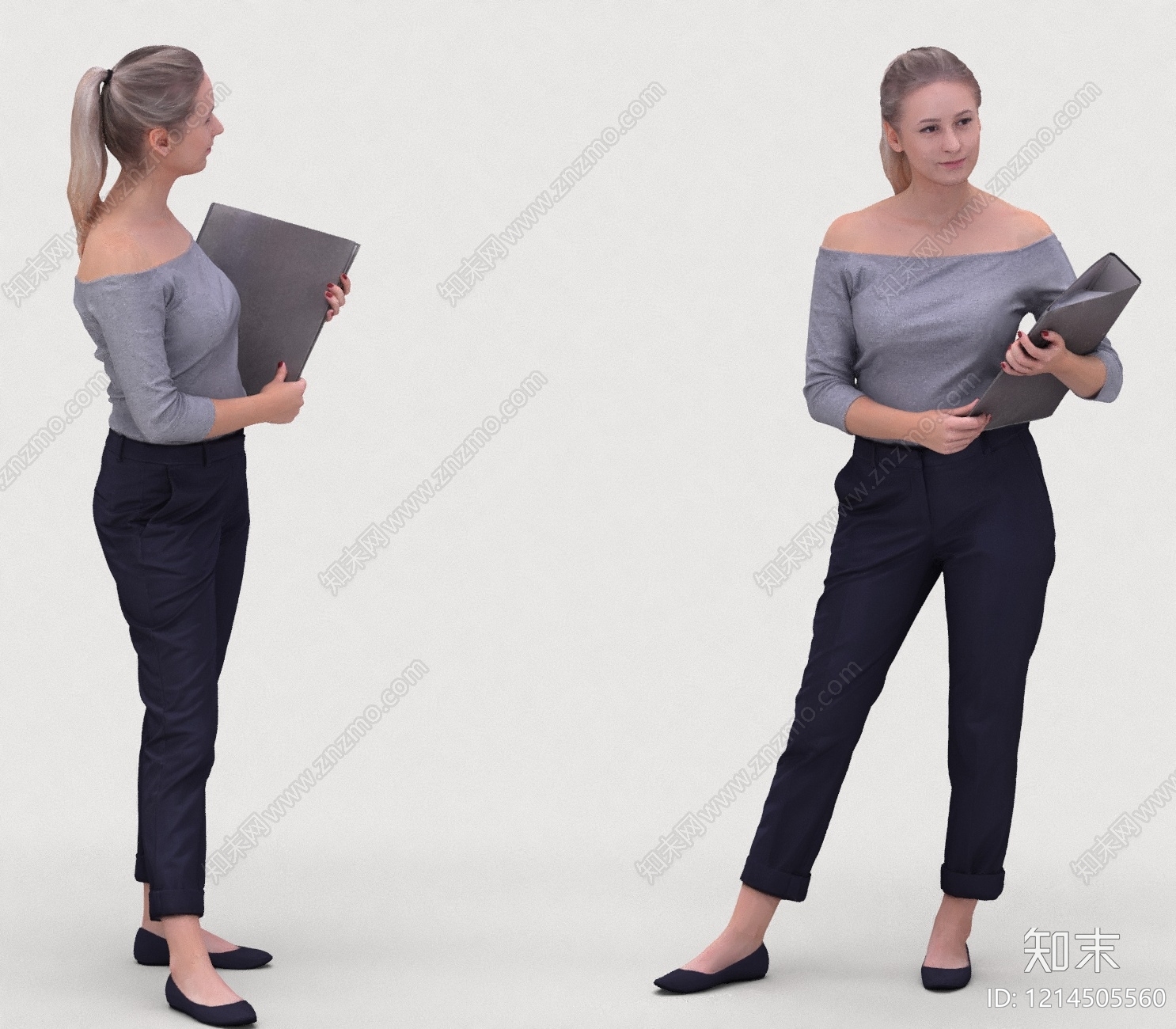 现代简约女人3D模型下载【ID:1214505560】