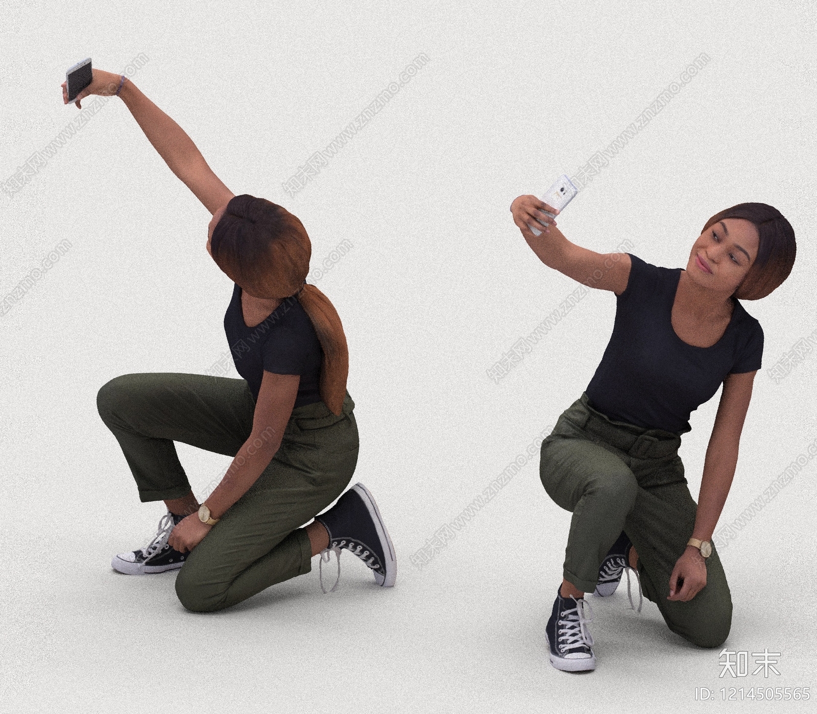 现代简约女人3D模型下载【ID:1214505565】