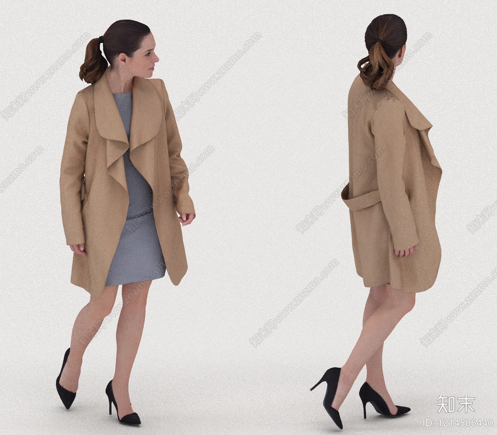 现代简约女人3D模型下载【ID:1214506440】