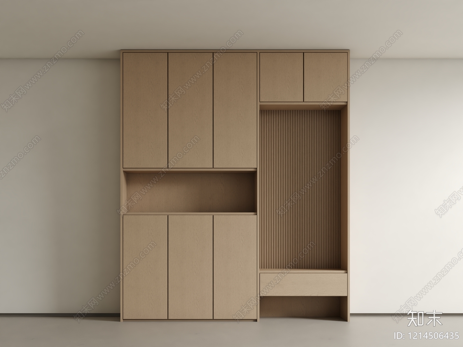 极简玄关柜SU模型下载【ID:1214506435】
