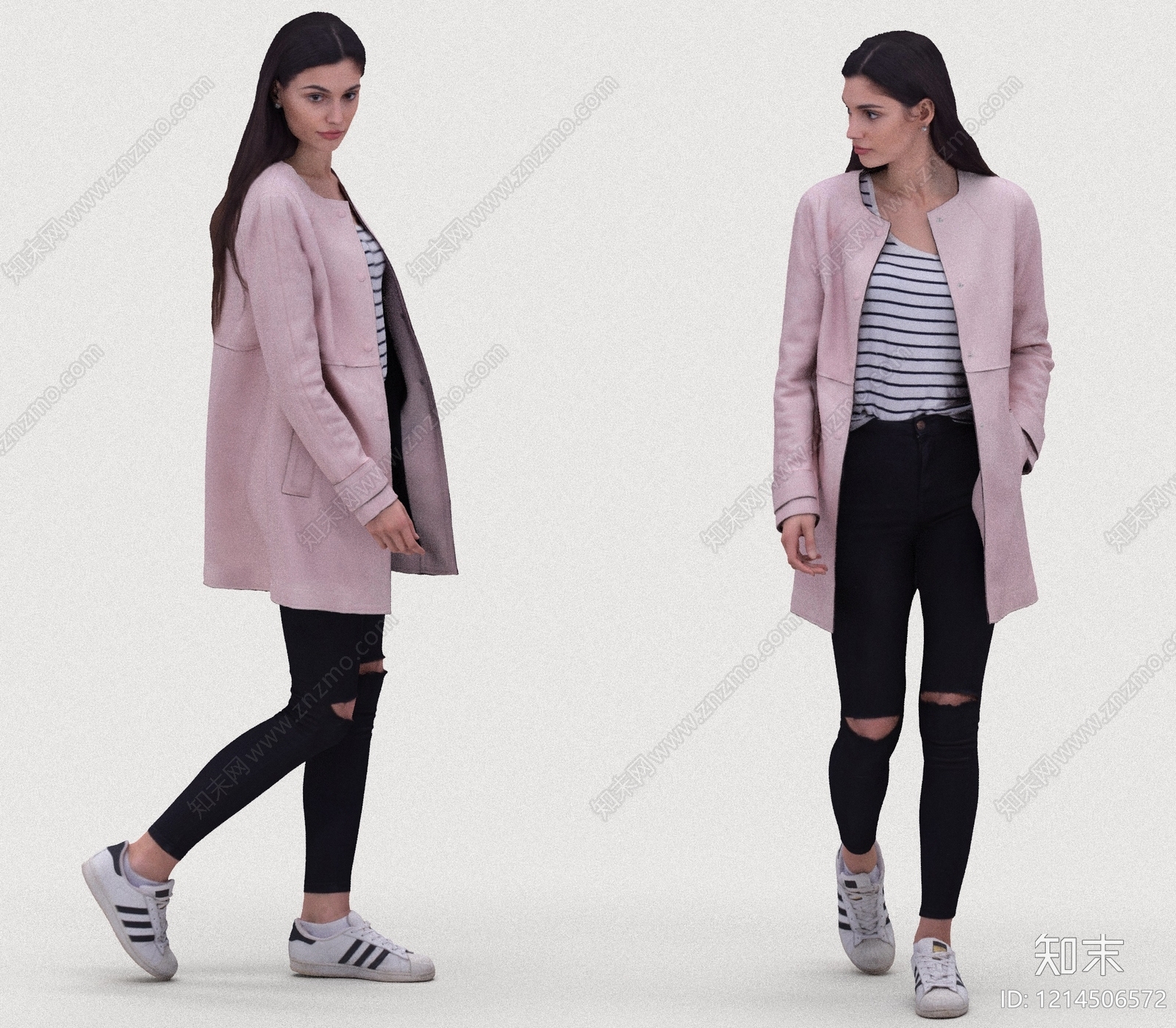 现代简约女人3D模型下载【ID:1214506572】