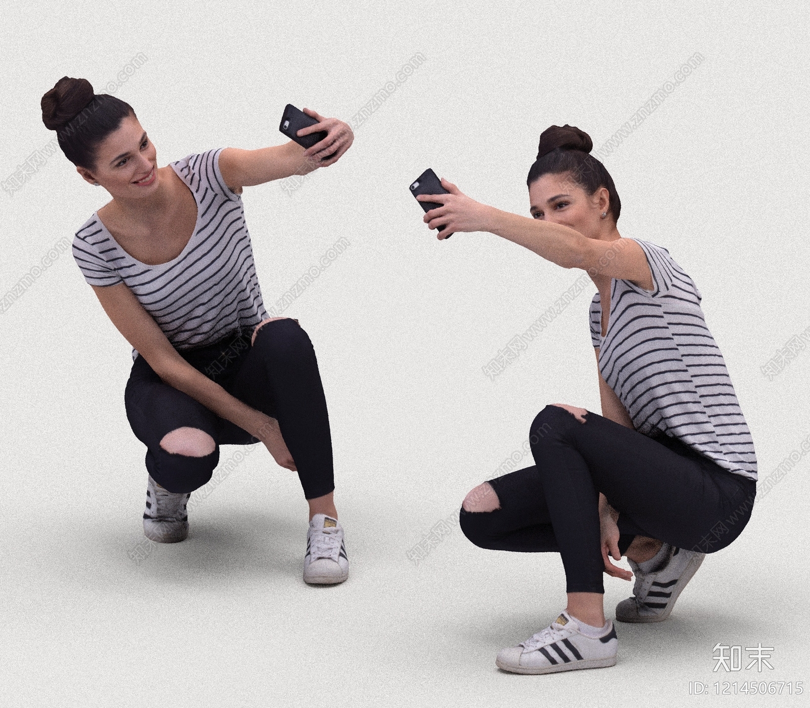 现代简约女人3D模型下载【ID:1214506715】