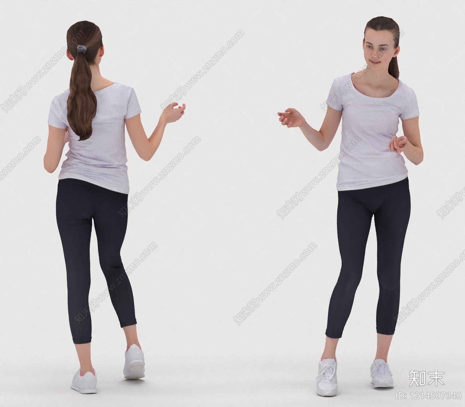 现代简约虚拟人物3D模型下载【ID:1214507640】