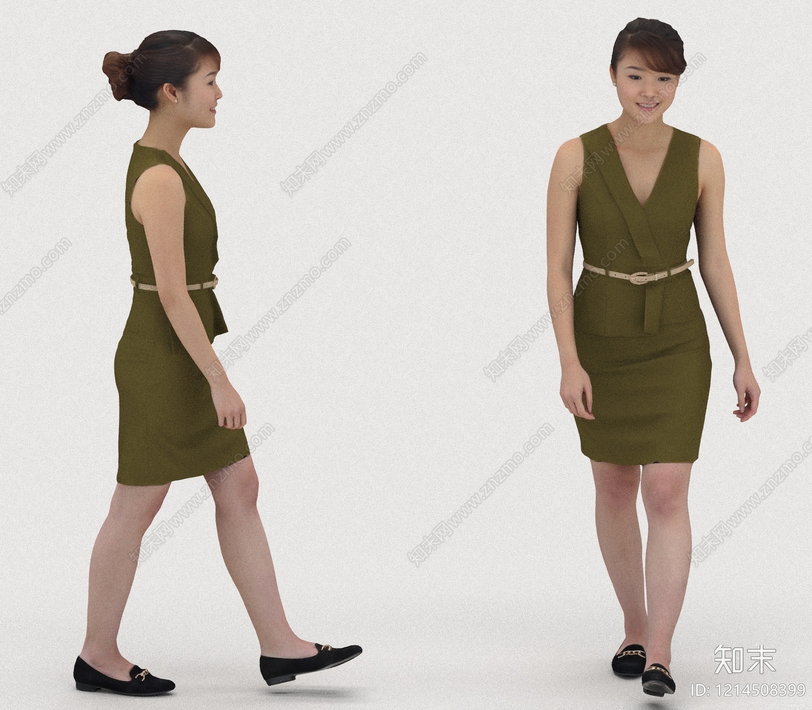 现代简约女人3D模型下载【ID:1214508399】