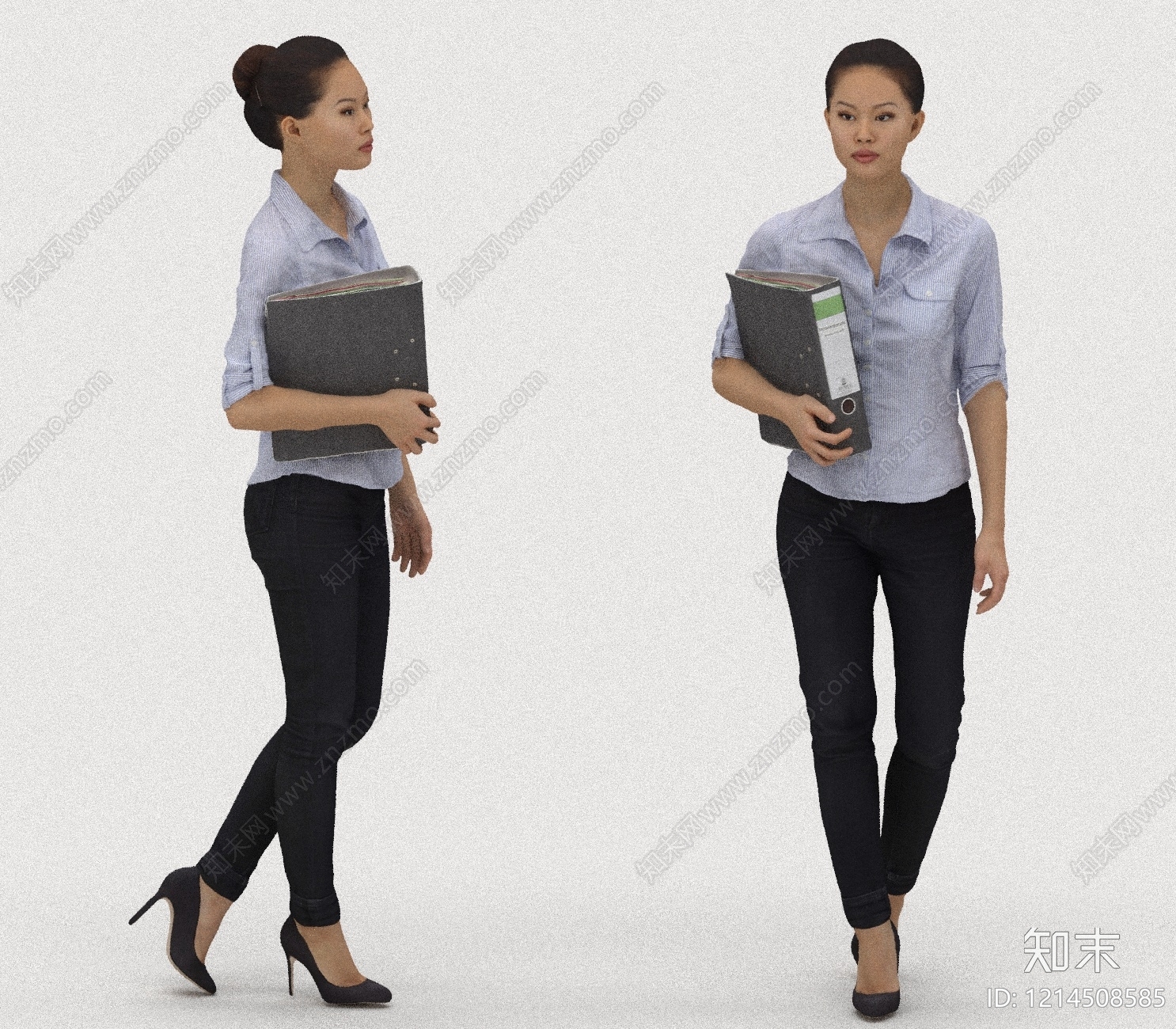 现代简约女人3D模型下载【ID:1214508585】