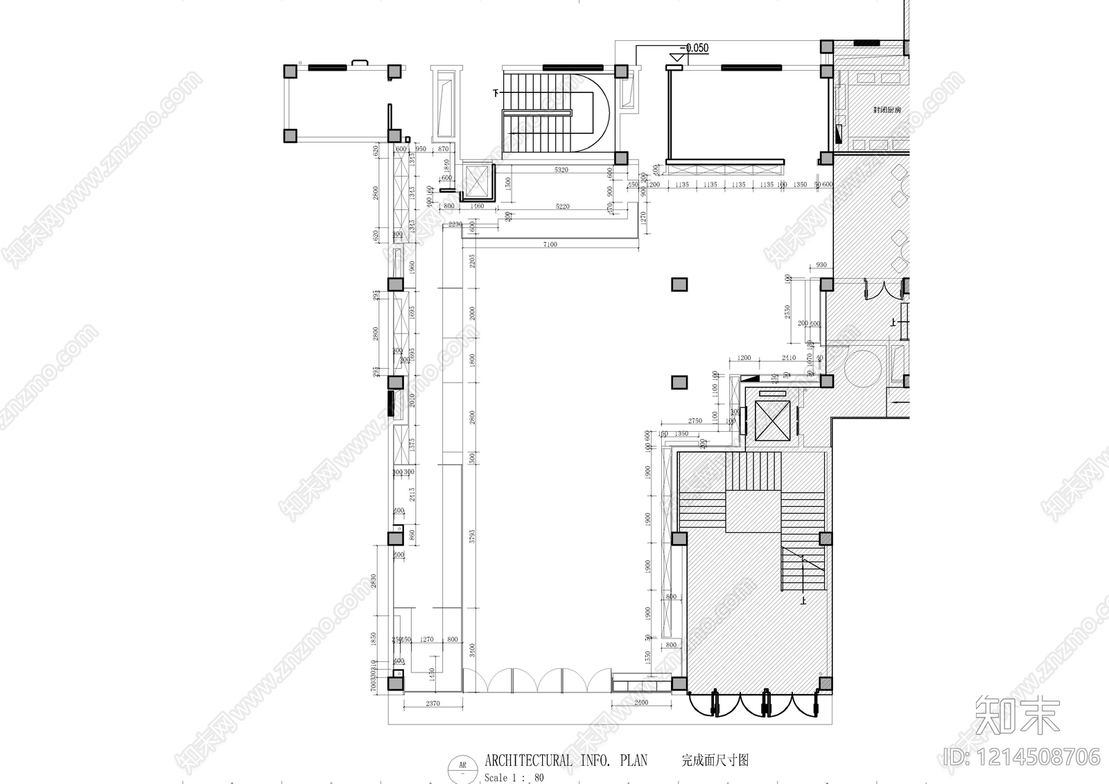现代蛋糕店cad施工图下载【ID:1214508706】